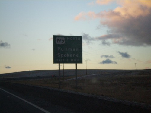 US-95 North Approaching US-195