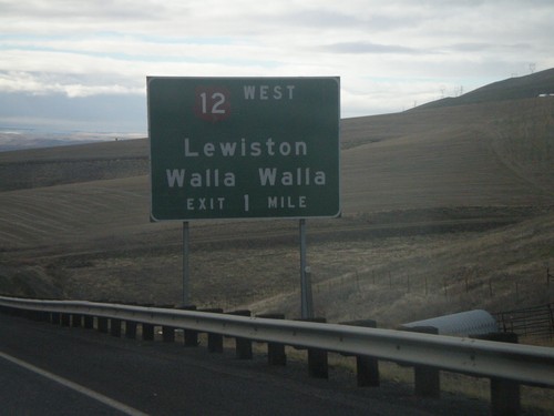 US-95 South Approaching US-12