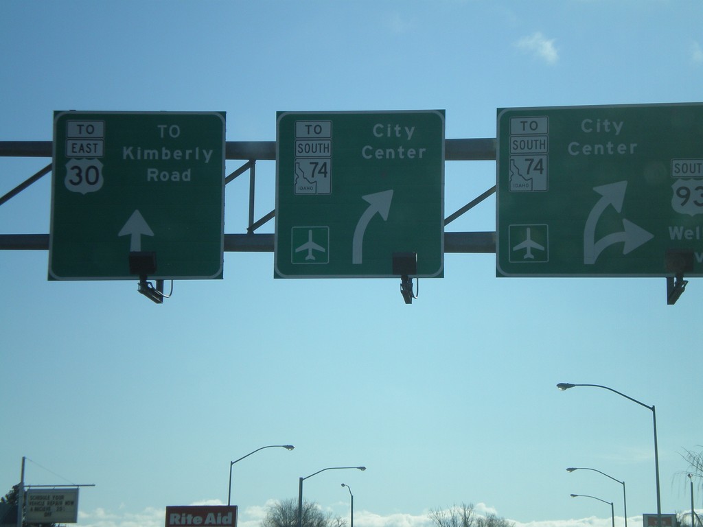 US-93 South Approaching ID-74 To US-30