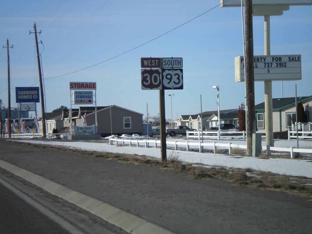 US-93 South/US-30 West