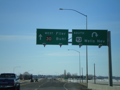 US-93 South/US-30 West at US-93 South