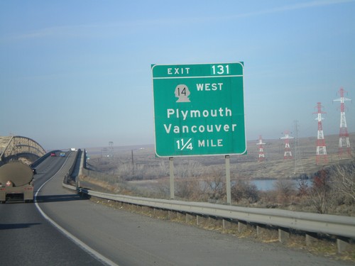 I-82 West - Exit 131 (Washington)