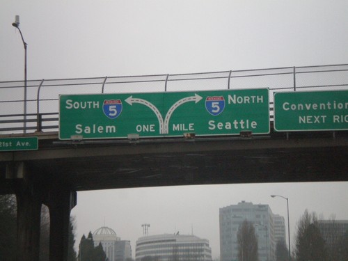 I-84 West Approaching I-5 to Salem and Seattle