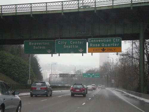 I-84 West Approaching I-5