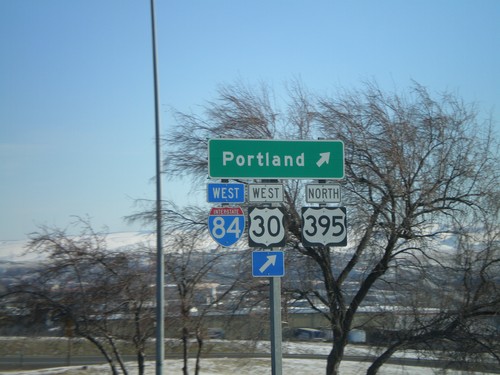 US-30 at I-84/US-395 Exit 207 Westbound Onramp