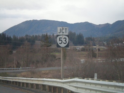 US-101 North Approaching OR-53