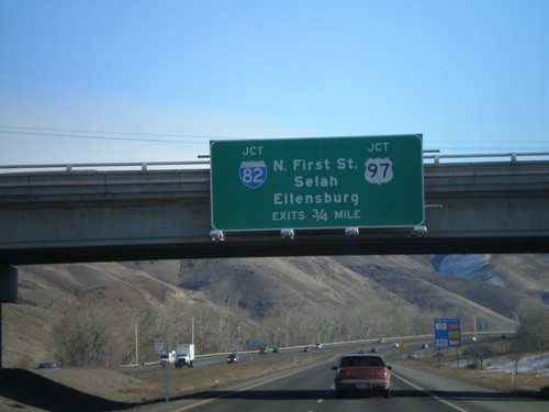 US-12 East Approaching I-82/US-97