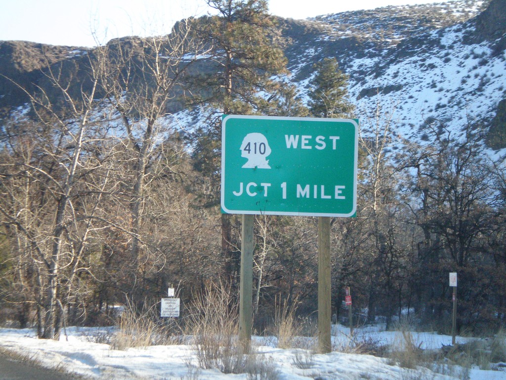 US-12 East Approaching WA-410