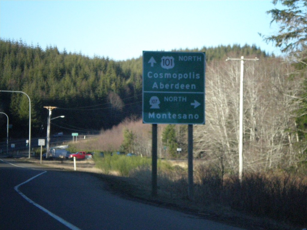 US-101 North at WA-107