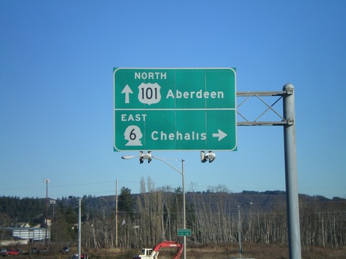 US-101 North at WA-6 East