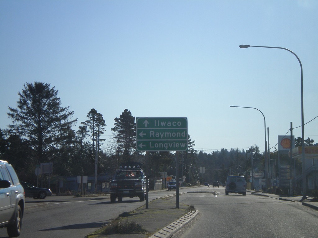 End WA-103 South at US-101