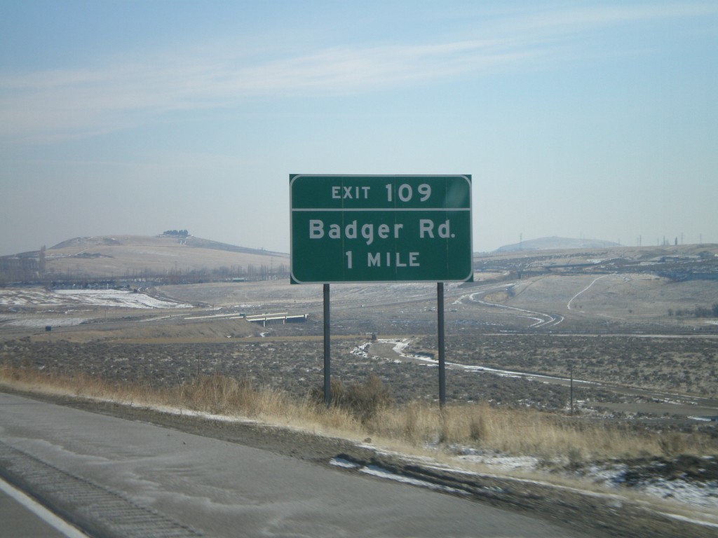 I-82 East - Exit 109