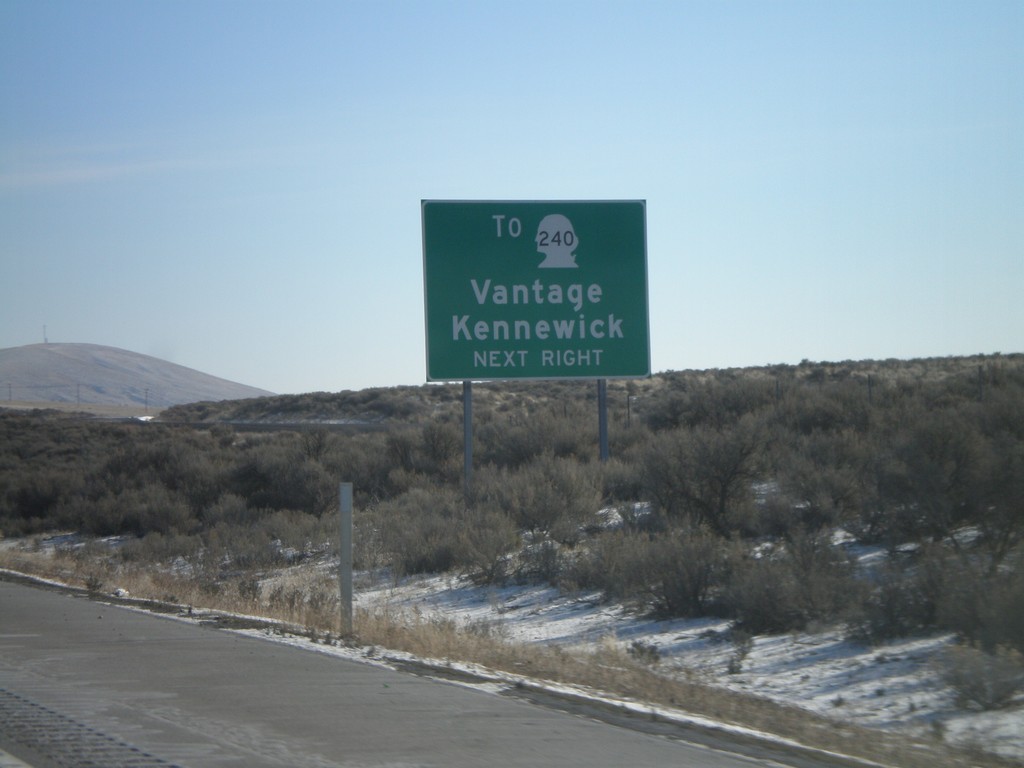 I-82 East - Exit 102 - To WA-240