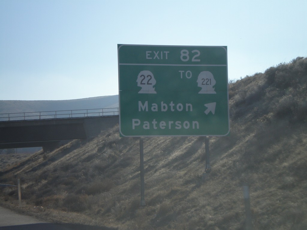 I-82 East - Exit 82