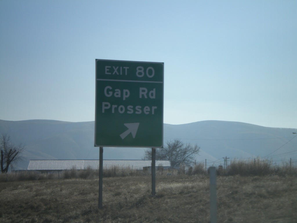 I-82 East - Exit 80