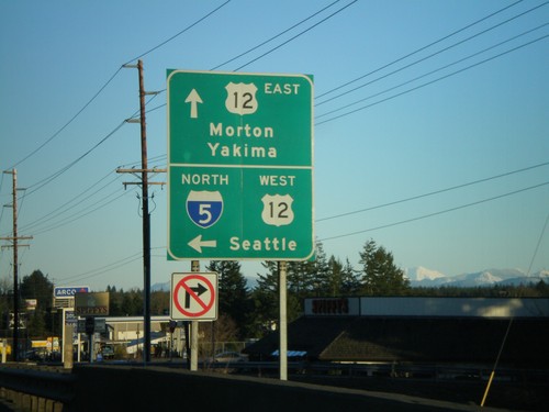 US-12 East at I-5 North Exit 68 Onramp