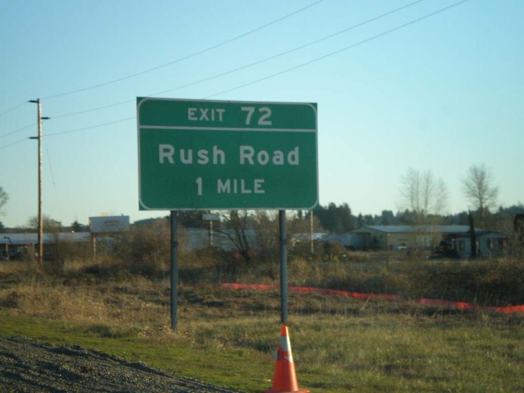 I-5 South - Exit 72