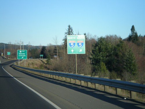 I-5 Directions at US-12/WA-8 Split