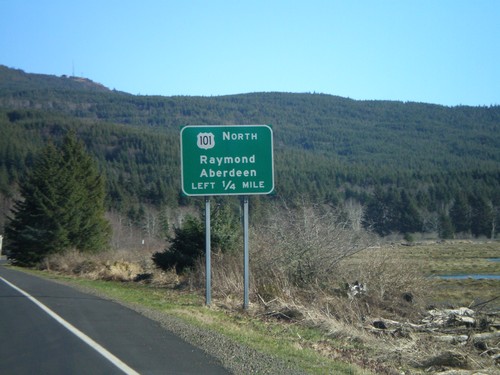 US-101 North Approaching WA-4