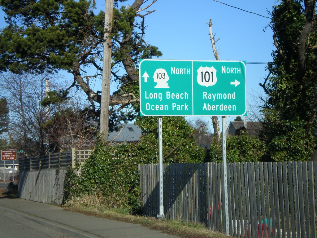 US-101 North at WA-103