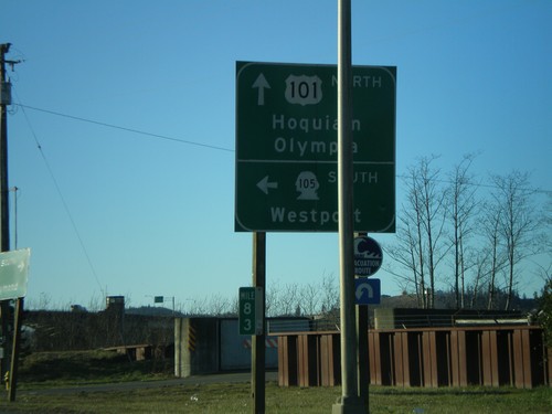 US-101 North at WA-101 South