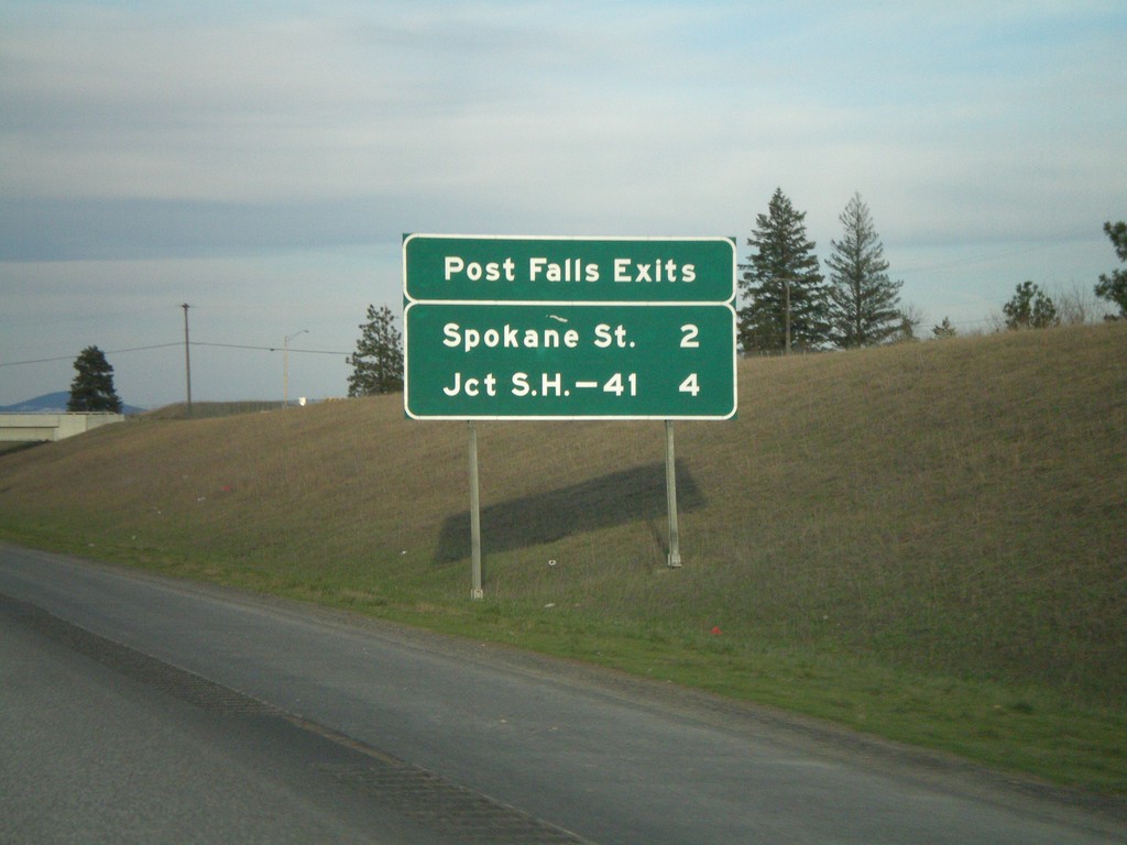 I-90 East - Post Falls Exits