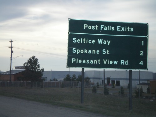 I-90 West - Post Falls Exits