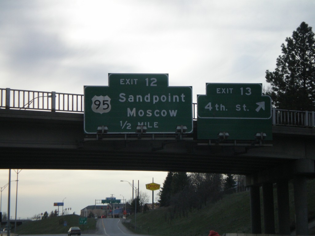 I-90 West - Exits 13 and 12