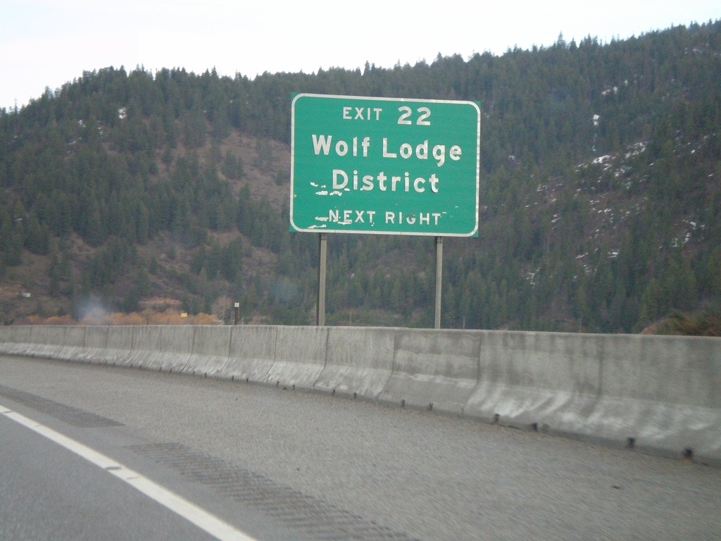 I-90 East - Exit 22 - Wolf Lodge District