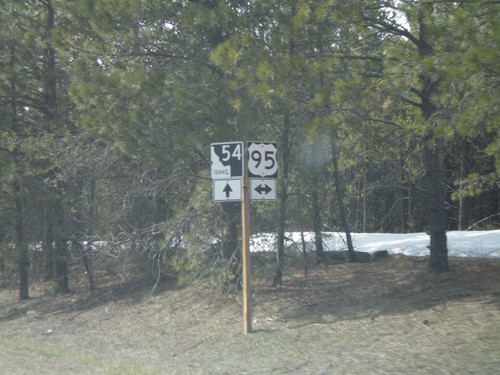 ID-54 West Approaching US-95