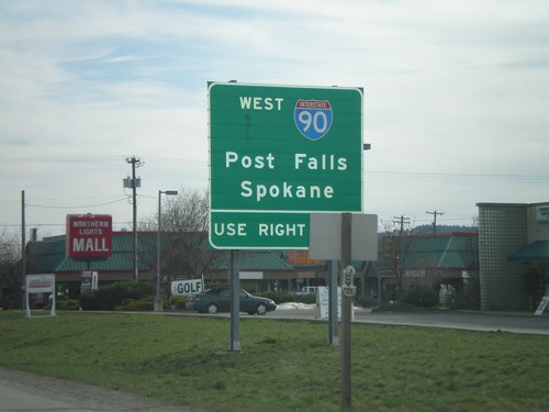 US-95 South Approaching I-90