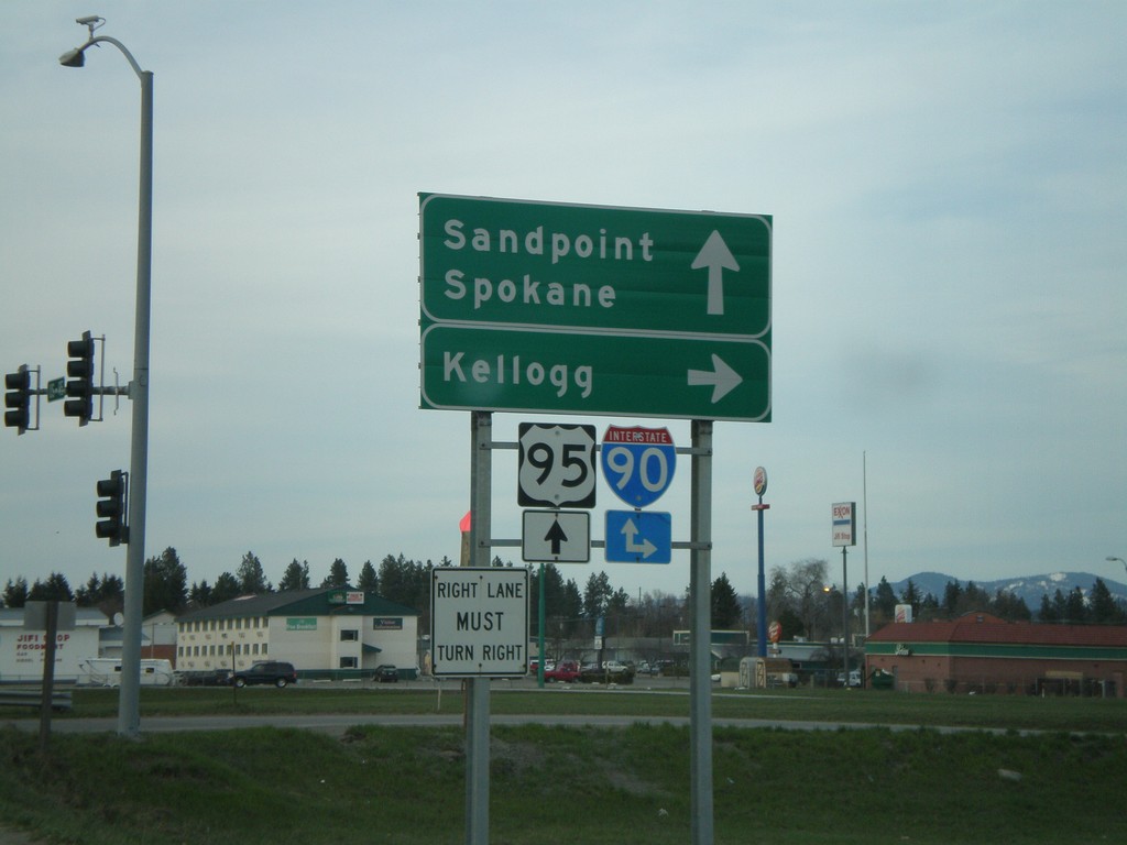 US-95 North at I-90 East