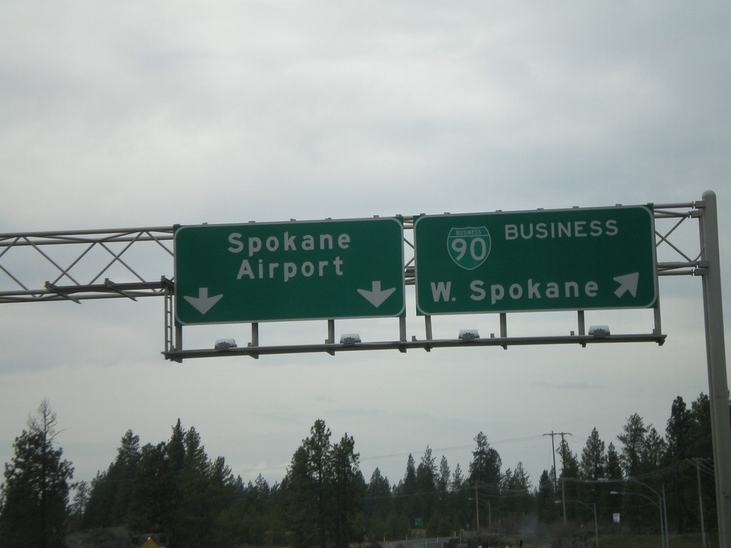 US-2 West - BL-90 Exit - Airport/W. Spokane Split