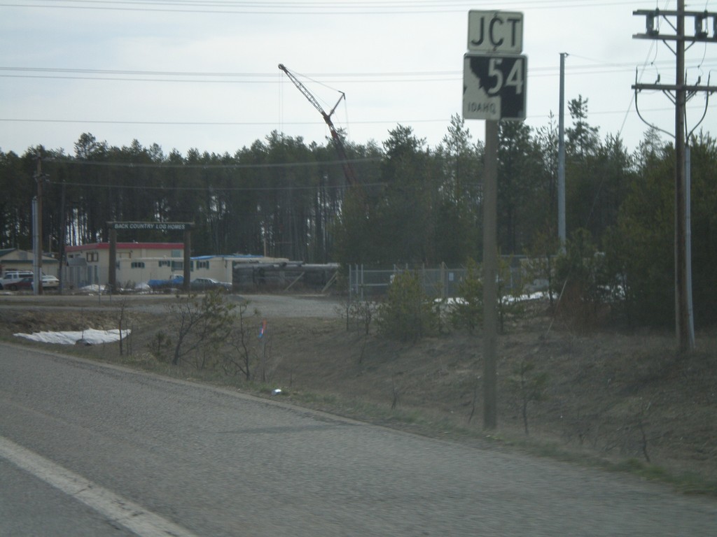 US-95 South Approaching ID-54