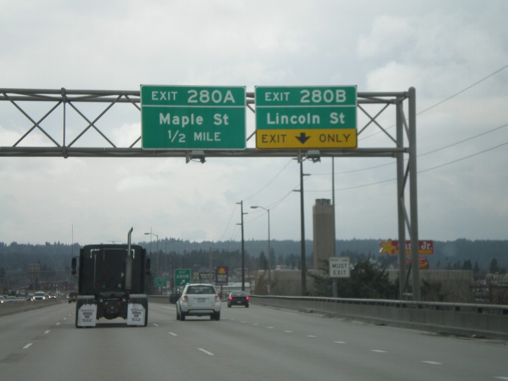 I-90 West - Exits 280B and 280A