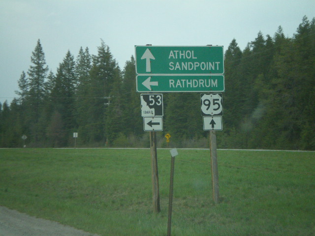 US-95 North At ID-53 West