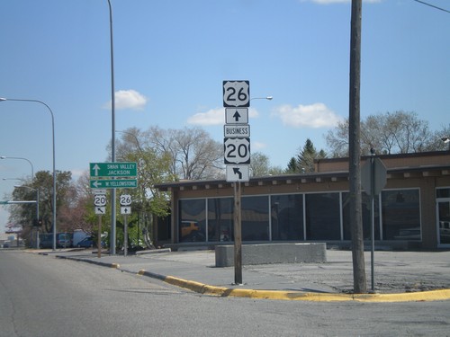 US-26 East Approaching BL-20 Split