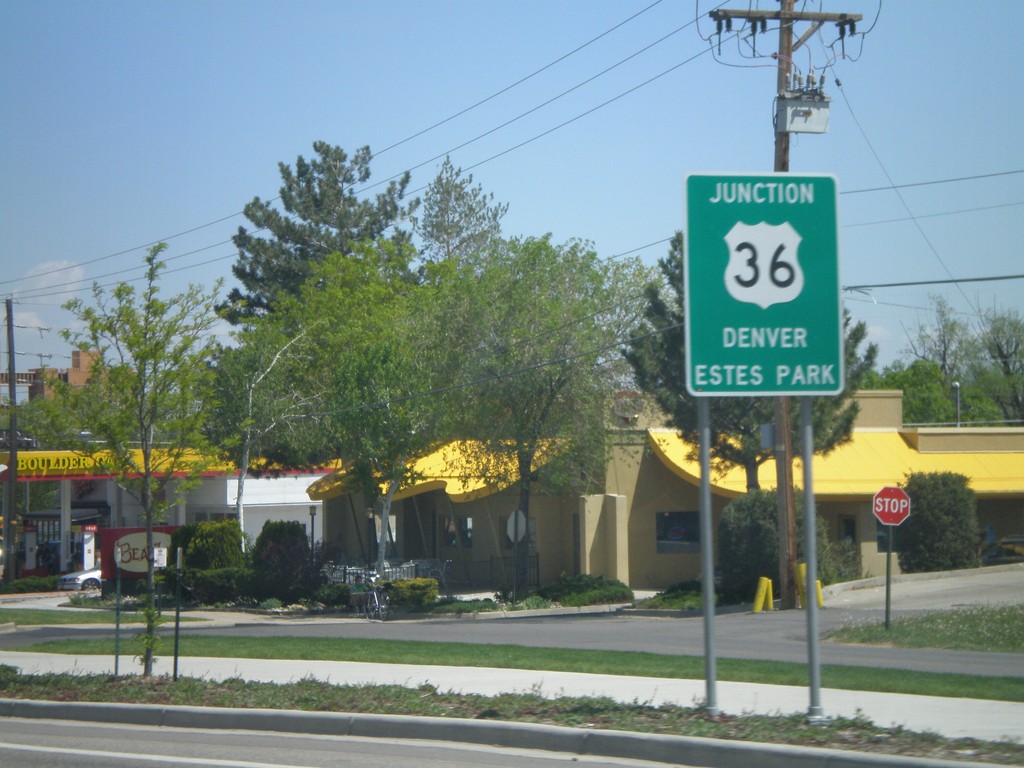 Baseline Road East Approaching US-36