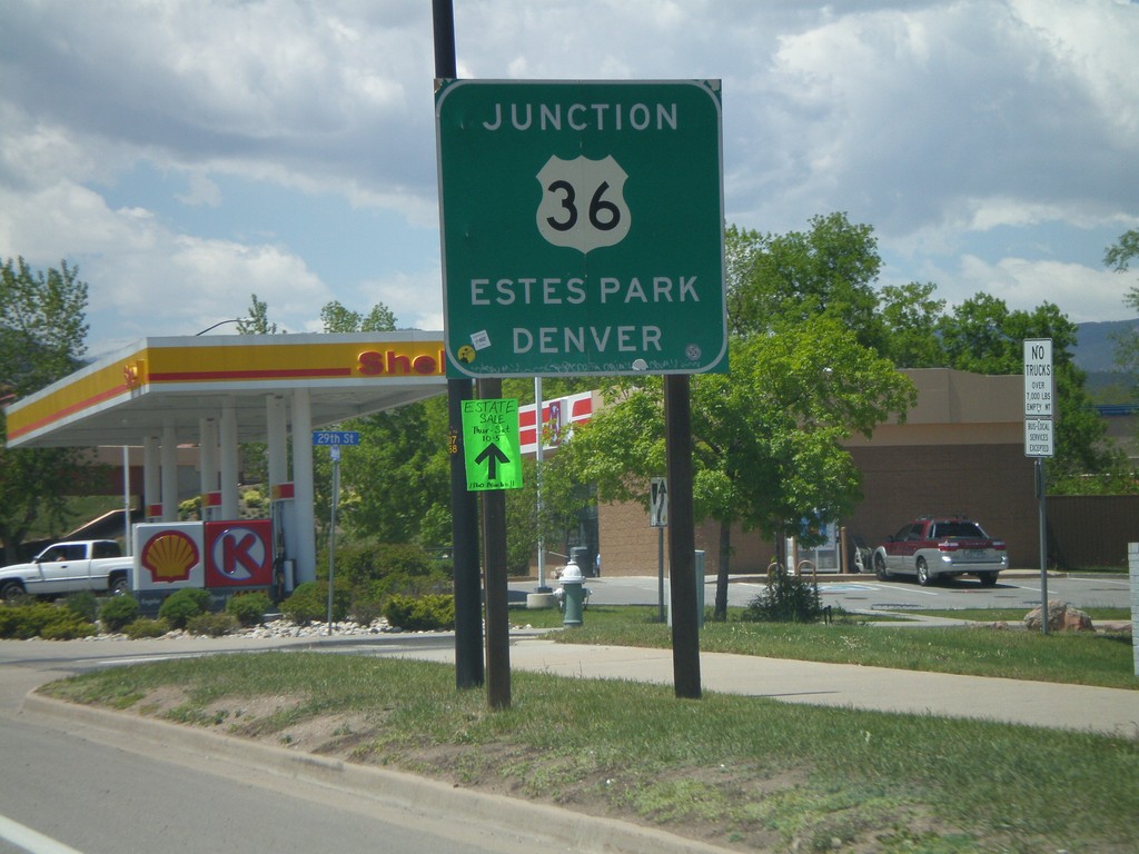 Baseline Road West Approaching US-36