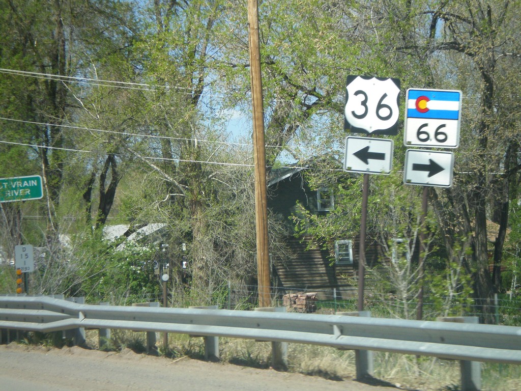 US-36 West at CO-66