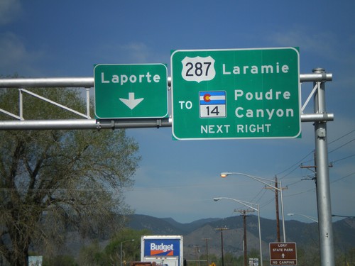 US-287 North at Laporte Jct.