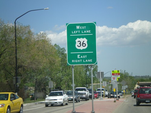 Baseline Road East Approaching US-36