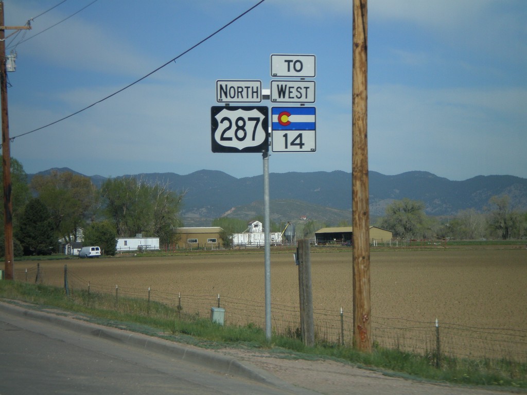 US-287 North/To CO-14 West