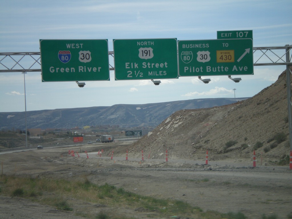 I-80 West - Exit 107 and Exit 104