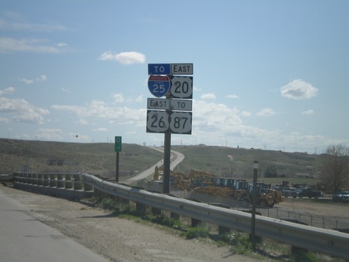 US-20/US-26 East to I-25 and US-87