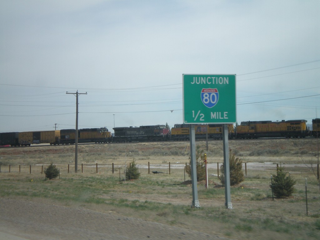 US-287 North Approaching I-80