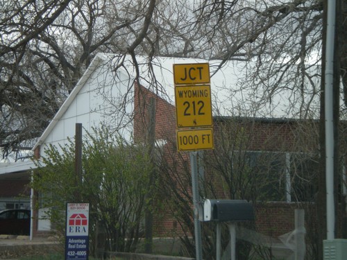 US-85 South Approaching WY-212