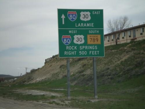 BL-80/BL-80/WY-789 South Approaching I-80