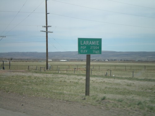 US-287 North - Entering Laramie