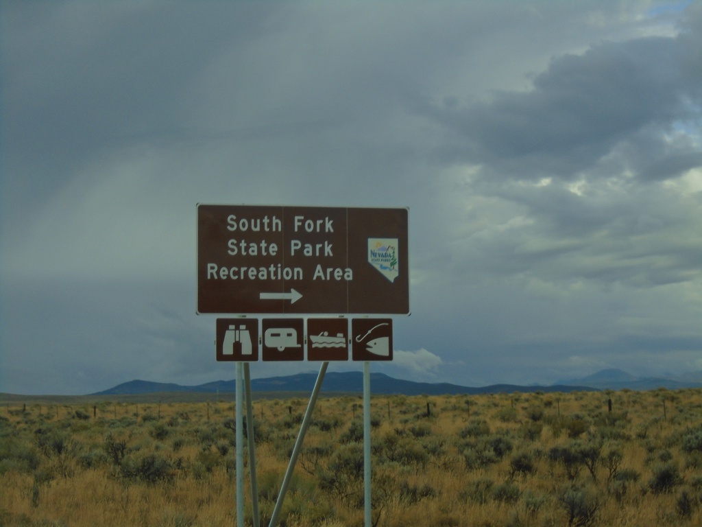 NV-228 South at South Fork State Park Recreation Area